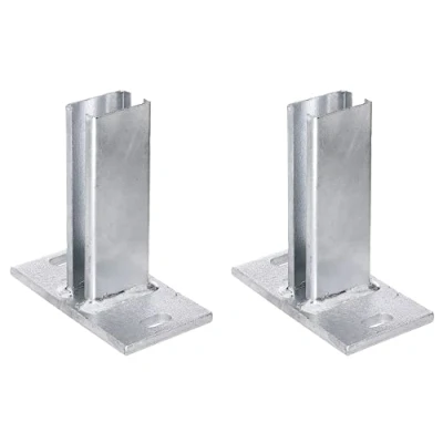 Abbildung von Alberts Pfostenträger, (Set, 2 St.), zum Aufschrauben, feuerverzinkt, für Pfosten 60 x 40 mm