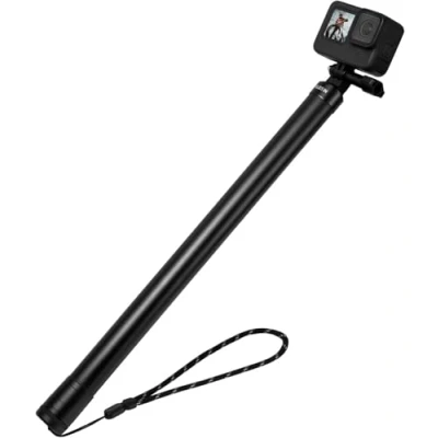 Abbildung von TELESIN 3M/118 Zoll Langer Selfie Stick aus Kohlefaser Einziehbares Handstativ, für GoPro Hero 13 12 11 10 9 8 DJI OSMO Action 4 3 Insta360 X4 X3 und andere Kameras, Kamera Zubehör