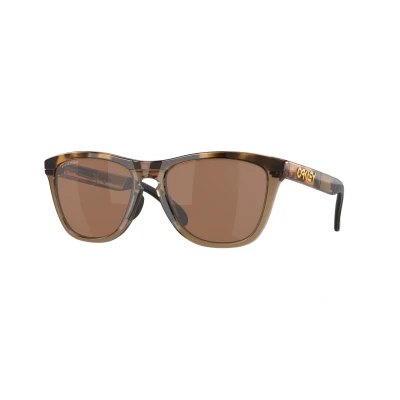 Abbildung von Oakley Herren OO9284 FROGSKINS RANGE 928407 Gläser SONNENBRILLEN O_matter Braun Rund Polarisiert Prizm