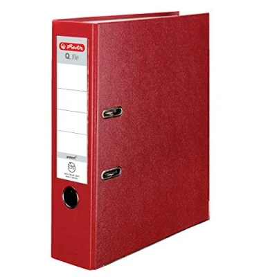Abbildung von Herlitz Q.File Ordner, Rot, A4