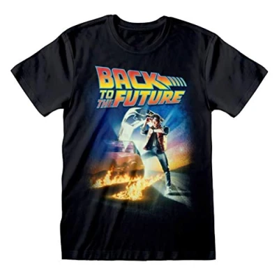 Abbildung von Henry Tiger BACK TO THE Future Poster Tshirt print, Herren, Größe: XXL, Black