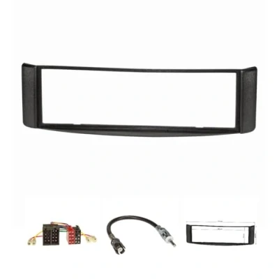 Abbildung von tomzz Audio 2451 004 Radioblende Set kompatibel mit Smart fortwo (450) Bj.1998 2007 schwarz Radioadapter ISO Raku2 Antennenadapter DIN