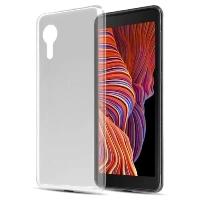 Abbildung von Cadorabo Hülle kompatibel mit Samsung Galaxy XCover 5 Schutzhülle TPU Silikon Case Slim Design Kratzfest Weiche Gummi Rundumschutz für in Transparent