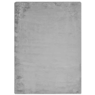 Abbildung von LUXOR living Kunstfell Coste Flauschiger Teppich Schlafzimmer ideal zur Verwendung als Bettvorleger gemütlicher Fellteppich Lammfell Imitat 120 x 170 cm Grau