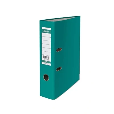 Abbildung von Bantex Ordner A4, 8cm breit, 15% mehr Kapazität als Standardordner, 20er Pack, 100551794, turquoise