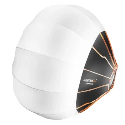 Abbildung von Walimex pro 360 Ambient Light Softbox 80cm Diffusorball, Softbox, Lichtformer, 80 cm Ø, faltbar, Speedring, Aufsteckblitz, Speedlite, Studioblitz, Omnidirektional