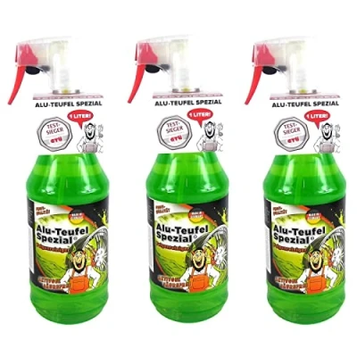 Abbildung von Tuga 3X Alu Teufel Felgenreiniger Felgenreinigung Reiniger Gel 1 L Liter