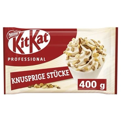 Abbildung von KITKAT Big Chunks Mix in, knusprige Waffelstückchen, teilweise umhüllt von Milchschokolade, 1er Pack (1 x 400g)