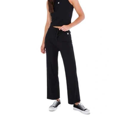 Abbildung von Hurley Damen Rib Relaxed Pants Hose, Schwarz, S EU