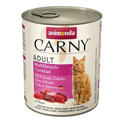 Abbildung von Animonda Carny Adult Katzenfutter für erwachsene Katzen, Dose Nassfutter ausgewachsene Multifleisch Cocktail, 6 x 800 g