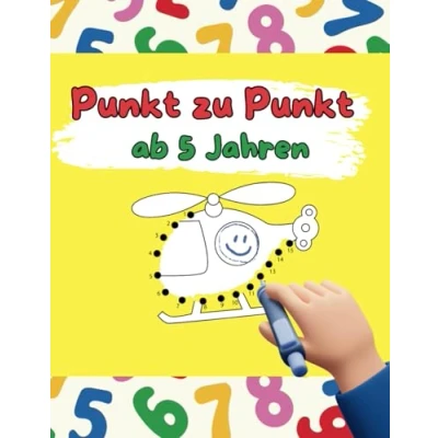 Abbildung von Punkt zu Malbuch für Kinder ab 5 Jahren