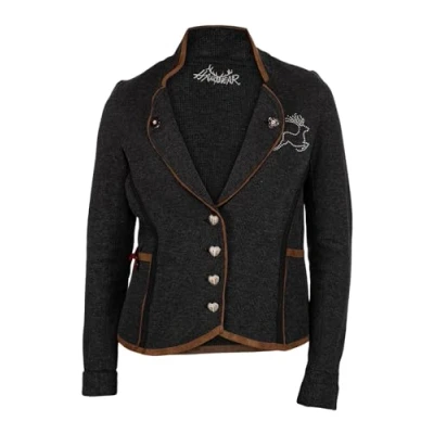 Abbildung von Hangowear Trachtenjanker Trachtenblazer Damen QADIRA anthrazit
