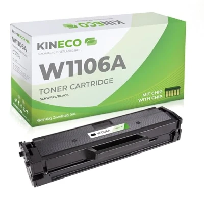 Abbildung von Kineco 106A Toner kompatibel mit W1106A für HP Laser 107w MFP 135wg 137fwg 135w 137fnw 135a 107a 107r 135r, Schwarz