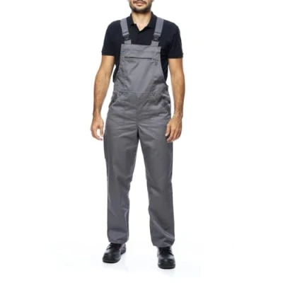 Abbildung von ProWear Arbeitslatzhose Herren Arbeitshose Latzhose, Grau, Gr. XL