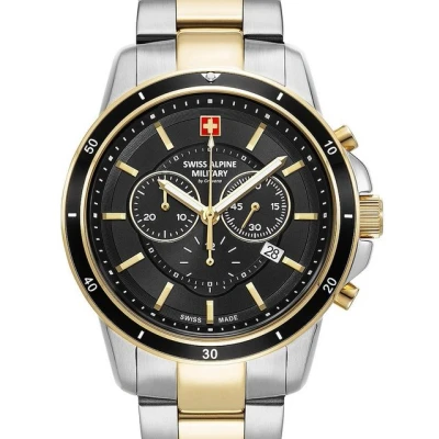 Abbildung von Swiss Alpine Military Quarzuhr 7089.9147 Chronograph Herrenuhr 44mm 10ATM