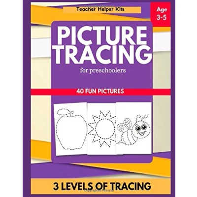 Abbildung von Picture Tracing Book for Preschoolers: Kids, Ages 3 5, Writing Practice