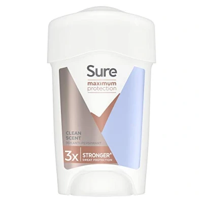 Abbildung von Sure Maximum Protection Clean Scent Antitranspirant Deocreme (45ml)