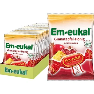 Abbildung von Em eukal Bonbons Granatapfel Honig, zuckerhaltig (20 x 75g)