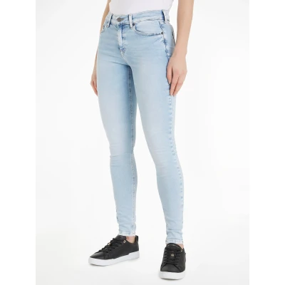 Abbildung von Tommy Jeans Damen Nora MD SKN BH1215 DW0DW18707 Jeanshosen, Denim, 33W / 30L