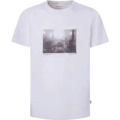 Abbildung von Pepe Jeans Herren Clark T Shirt, White (White), M
