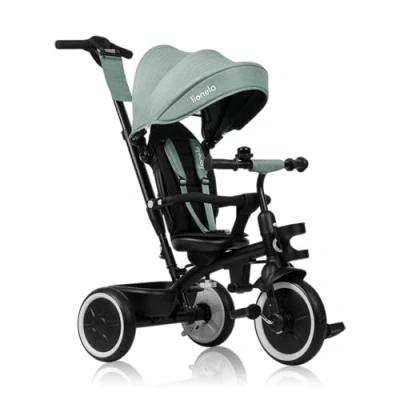 Abbildung von lionelo Dreirad Kinderwagen BERRY, undurchdringliche Räder/ideal zum Erlernen des Fahrens/ab 9 Monaten