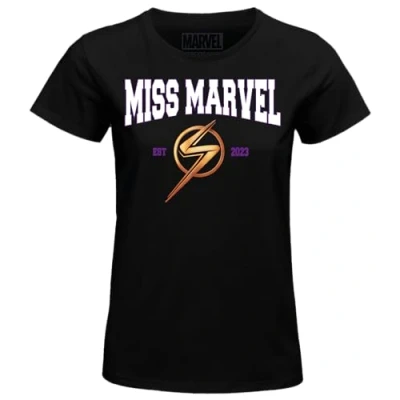 Abbildung von Marvel Damen womavlsts002 T Shirt, Schwarz, X Large