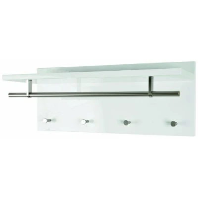Abbildung von HAKU Garderobe Möbel Wandgarderobe (BHT 75x30x26 cm) BHT cm weiß