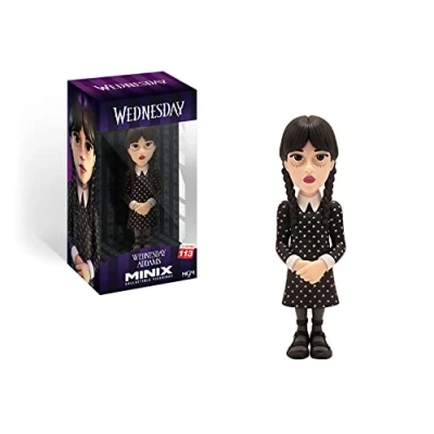 Abbildung von MINIX Collectible Figurines, Wednesday Addams, 12 cm Sammelfigur, Ab 17+ Jahren, Deutsch