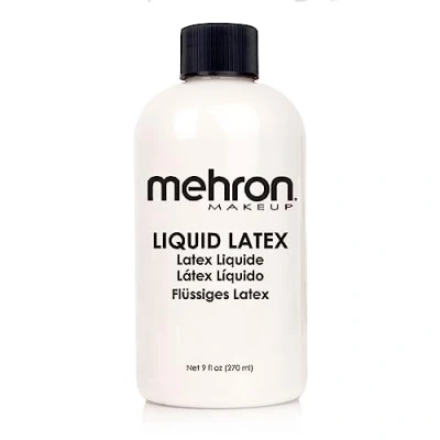 Abbildung von Mehron Make up Liquid Latex Clear SFX Latexkleber für die Haut Prothesenkleber (270 ml)