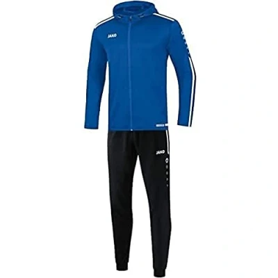 Abbildung von JAKO Kinder Trainingsanzug Polyester Striker 2.0 mit Kapuze, royal/weiß, 140, M9419