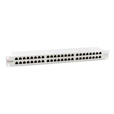 Abbildung von Equip 326526 48 Port Cat.6A geschirmtes Patchpanel, hellgrau