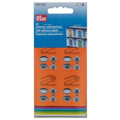 Abbildung von Prym 390920 Farbetiketten Vario Karte, multicolor, 40 mm x 30