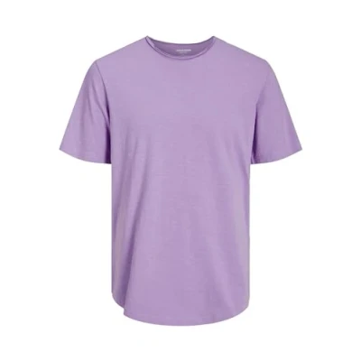 Abbildung von Jack &amp; Jones Jjebasher O NECK SS Tshirt basic, Herren, Größe: XS, Purple rose