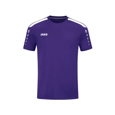 Abbildung von JAKO Power Tshirt print für Kinder, Größe: 140, Lilaweiss