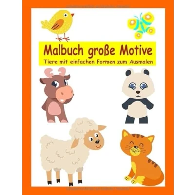 Abbildung von Malbuch Große Motive: Tiere mit einfachen Formen zum Ausmalen