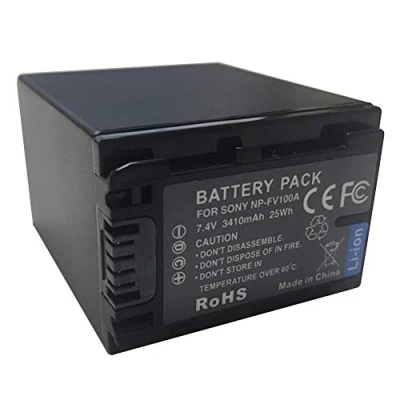 Abbildung von XITAIAN 7.4V 3410mAh 25Wh NP FV100A Ersatz Camcorder Akku für Sony FV30, FV50, FV50A, FV70, FV70A, FV100,