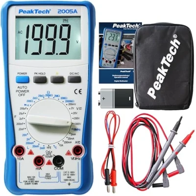 Abbildung von PeakTech Multimeter 2005 A: Digital 2.000 Counts 1000V AC/DC