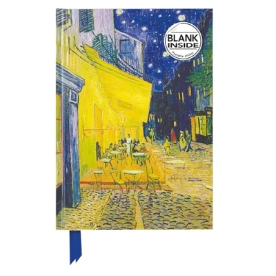 Abbildung von Premium Notizbuch Blank DIN A5: Vincent van Gogh, Caféterrasse am Abend: Unser hochwertiges Blankbook mit festem, künstlerisch geprägtem Einband (Premium A 5 Magnetverschluss)