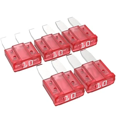 Abbildung von AUPROTEC Micro 2 Kfz Sicherungen Flachstecksicherungen MikrOTO II 5A 30A Auswahl: 10A Ampere rot, 10 Stück