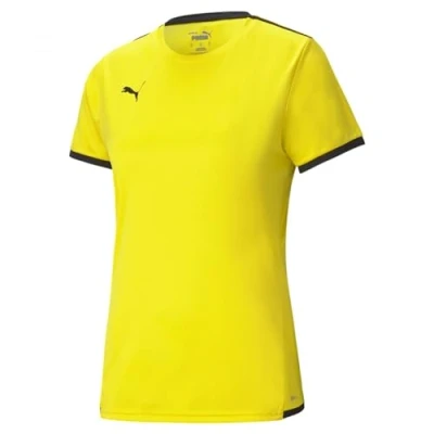 Abbildung von puma Teamliga Tshirt print, Damen, Größe: XS, Cyber yellow black