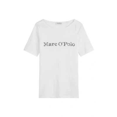 Abbildung von Marc O&#039;Polo LOGO AUS Weichem Tshirt print, Damen, Größe: XXS, White