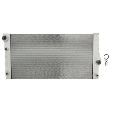 Abbildung von THERMOTEC D7B046TT Kühler, Motorkühlung Aluminium 600 329 32 Kühlrippen gelötet BMW: 5 Limousine, Touring, GT
