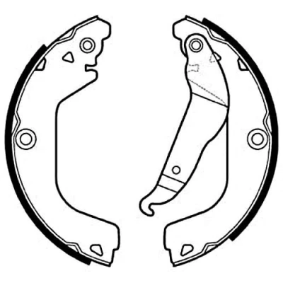Abbildung von DELPHI LS2123 Bremsbacken 254 41 CHEVROLET: Cruze Kombi