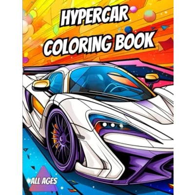 Abbildung von Hypercar Coloring Book: Car Book for Kids and Adults