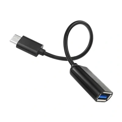Abbildung von EasyULT USB C auf 3.0 Adapter, OTG Adapter Kabel Kompatibel mit iPad Pro 2022 /MacBook Pro/MacBook Air 2020/Huawei P50 und mehr (Schwarz)