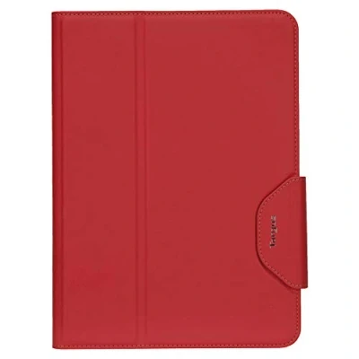 Abbildung von Targus VersaVu THZ4403GL, Klassische Apple iPad Pro 27,9 cm (11 Zoll) Schutzhülle mit Standfunktion, erweiterter Audio, Stylus Halterung, sicherer Gurtverschluss, Rot
