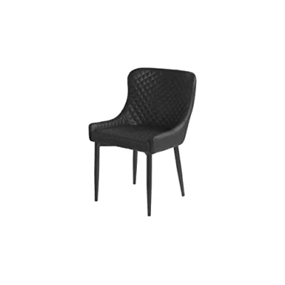 Abbildung von Julian Bowen Luxe Esszimmerstühle aus Kunstleder, Schwarz, 2er Set