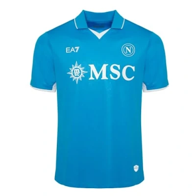 Abbildung von SSC NAPOLI Renntrikot Home Junior Ea7 T Shirt für Kinder und Jugendliche