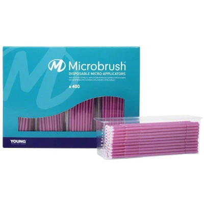 Abbildung von Microbrush Plus Applikatoren 400er fein rosa 400