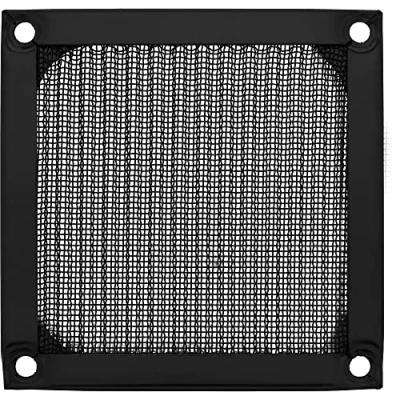 Abbildung von InLine 33378S Lüftergitter, Aluminium Filter, 80x80mm, schwarz, 1 Stück